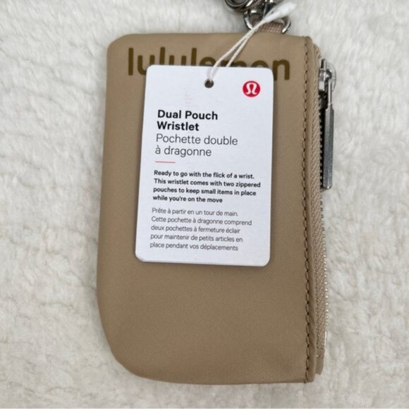RARE! NWT Lululemon Dual Pouch Wristlet *Unisex - Allspice/Trench - Picture 5 of 11